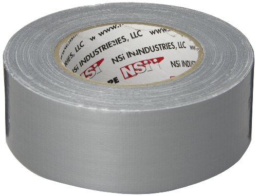 【中古】【未使用・未開封品】General Purpose Cloth Duct Tape, 18lbs/inch Tensile Strength, 2 Width, 55 yds Length, 18mm Thick, Silver by NSI