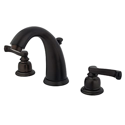 【中古】【未使用・未開封品】Kingston Brass GKB985FL Water Saving Royale Widespread Lavatory Faucet, Oil Rubbed Bronze|AJIMURA-SHOP