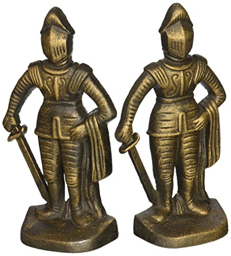 【中古】【未当て嵌める・未開封品】Design Toscano Mediaeval Knight Iron Bookends