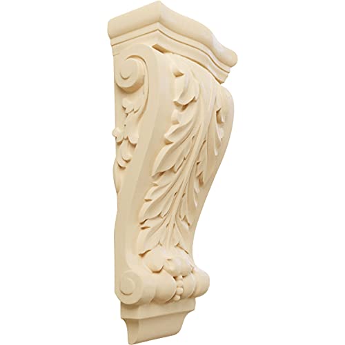 【中古】【未当て嵌める・未開封品】Ekena Millwork 3?1?/ 2inW x 2?7?/ 8inD X 7?3?/ 4inH Small Farmingdale Acanthusコーベルの 6 1/4\"W x 3 1/8\""D x 13 1/2\""H"