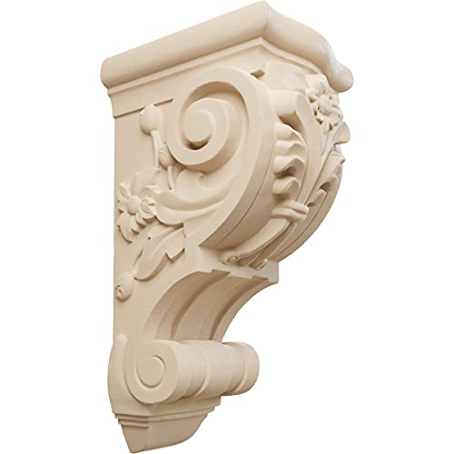 【中古】【未当て嵌める・未開封品】Ekena Millwork 3?3?/ 4?- Inch W x 5?1?/ 2inD X 9?1?/ 2inH Small Floralコーベルの 6 1/4\"W x 7 5/8\""D x 14 1/8\""H COR06X07X1"
