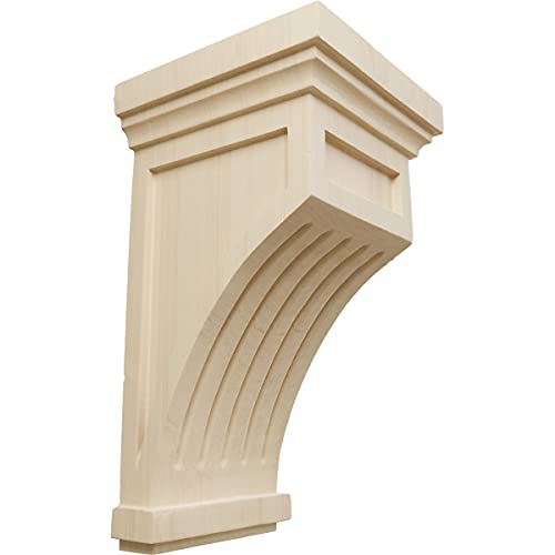 【中古】【未使用・未開封品】4?1?/ 4インチEkena Millwork W x 4?1?/ 4インチD X 7-inch H Flutedコーベルの 5 1/2\