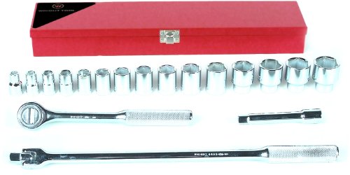 【中古】【未使用・未開封品】Wright Tool #423 18-Piece 6-Point Standard Socket Set