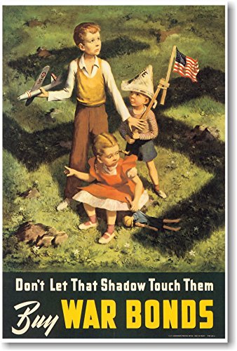 【中古】【未使用・未開封品】ないに触れシャドウLet Them???Buy War Bonds???新しいヴィンテージWWII複製ポスター