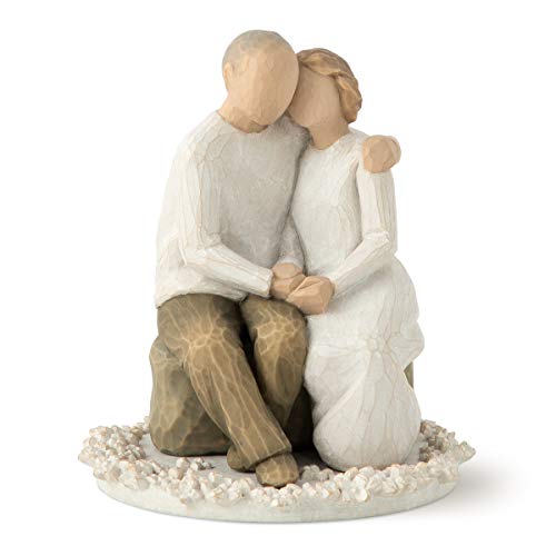 【中古】【未使用・未開封品】Willow Tree Anniversary, sculpted hand-painted cake topper