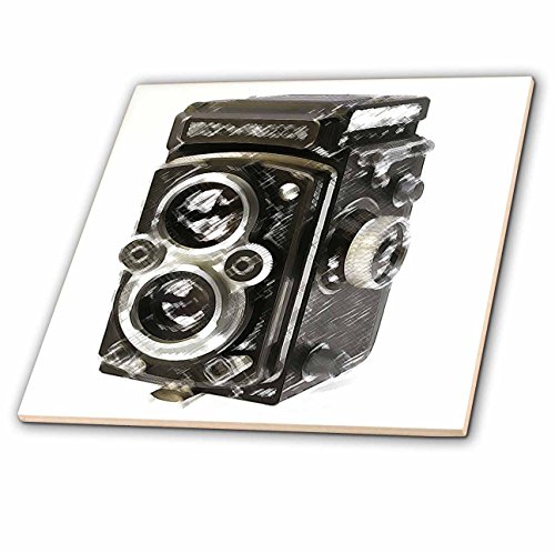 【中古】【未使用・未開封品】CT 20775?Kike Calvoヴィンテージカメラコレクション???Picture of aヴィンテージ二眼レフTLRカメラ???タイル 4-Inch-Ceramic ct_20775_1｜AJIMURA-SHOP