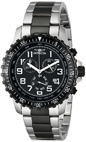 【中古】【未当て嵌める・未開封品】Invicta Men\u0027s 1326 Invicta II Chronograph Black Dial Two-Tone Stainless Steel Watch