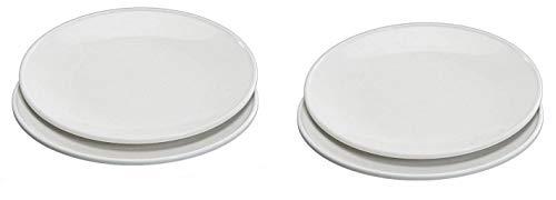 【中古】【未使用・未開封品】(25cm, white) - Nordic Ware Microwave Everyday Dinner Plates, Set of 4, White, 25cm