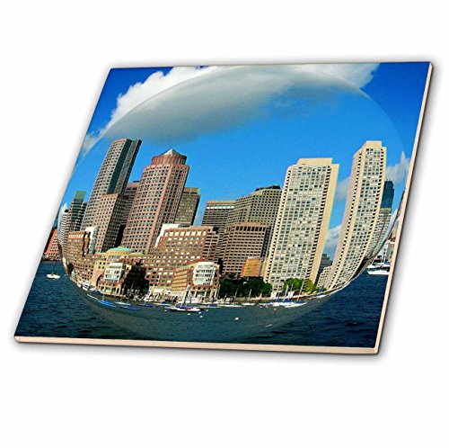 【中古】【未当て嵌める・未開封品】CT 21729?Sandy Mertensマサチューセッツ語州豆の町???Downtown skyline インチ広角レンズ???瓦 4-Inch-Ceramic コンピュータ断層撮影法_21729_1