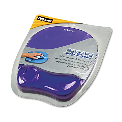 【中古】【未当て嵌める・未開封品】ジェルクリスタルマウスパッドW / Wrist Rest天然ゴムBack 7?15?/ 16?x 9???1?/ 4パープルジェルクリスタルマウスパッドW / Wrist Rest、天然ゴム