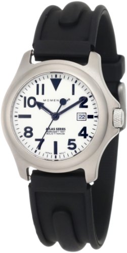 【中古】【未使用・未開封品】【日本未発売】Momentum（モメンタム） Women's 1M-SP01W1 Atlas White Dial Black SLK Rubber Watch