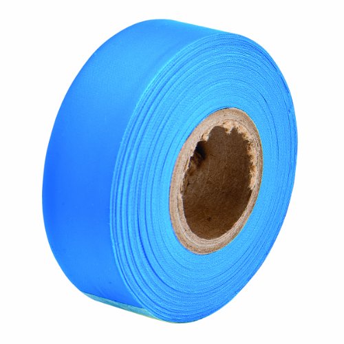 【中古】【未使用・未開封品】Brady 58351 50' Length x 1-3/16 Width, Non-Adhesive, Fluorescent Blue Flagging Tape by Brady