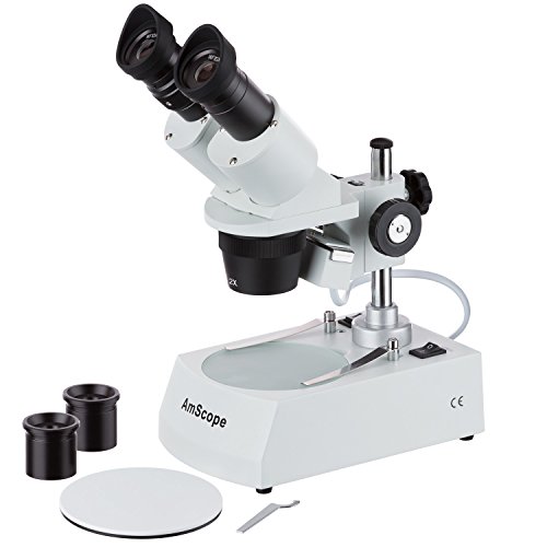 【中古】【未当てはめる・未開封品】AmScope 20X出来事で40倍80倍介護ホーム学校の教え子痩せぎす性双眼もの忠実やかマイクロスコープと変速機デュアルともし火ともし火取り合わせ