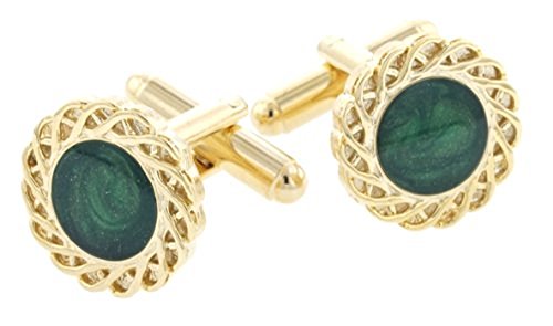 【中古】【未使用・未開封品】J。J。WestonグリーンSwirl Cufflinks。Made In The USA。｜AJIMURA-SHOP