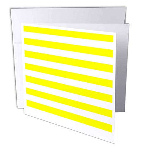 【中古】【未使用・未開封品】Janna Salak Designsプリントとパターン???イエローandホワイトストライプ???グリーティングカード Set of 12 Greeting Cards