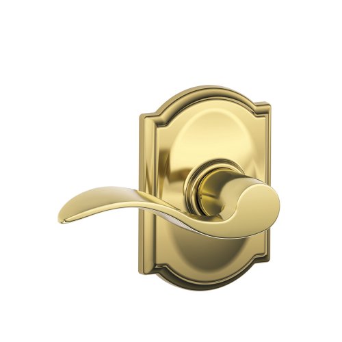 【中古】【未使用・未開封品】Schlage アクセントレバー キャメロットトリムホールとクローゼットロック付き 明るい真鍮