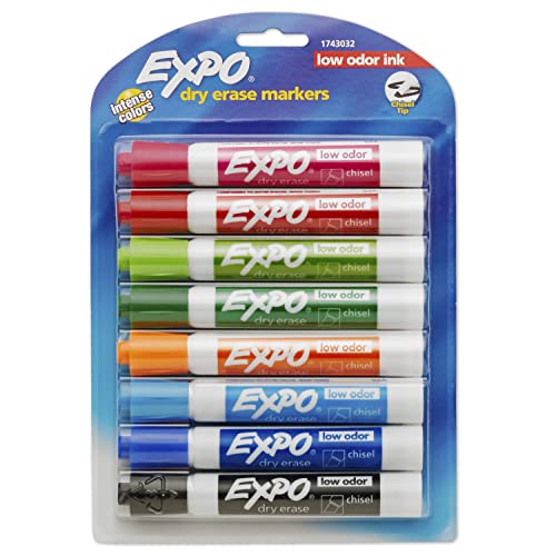 【中古】【未使用・未開封品】Expo? 2?低臭ホワイトボードマーカー 平芯 16本入り アソートカラー 81045? 8-Pack