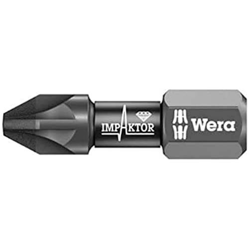【中古】【未使用・未開封品】Wera 855/1 Diamond Coated Impaktor Screwdriver Bits for PZ 3 Pozidriv Screws, Pack of 10 by Wera|AJIMURA-SHOP