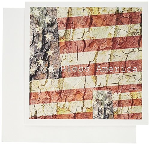 【中古】【未使用・未開封品】Patricia Sanders Creations???American Flag God Bless America???グリーティングカード Set of 6 Greeting Cards