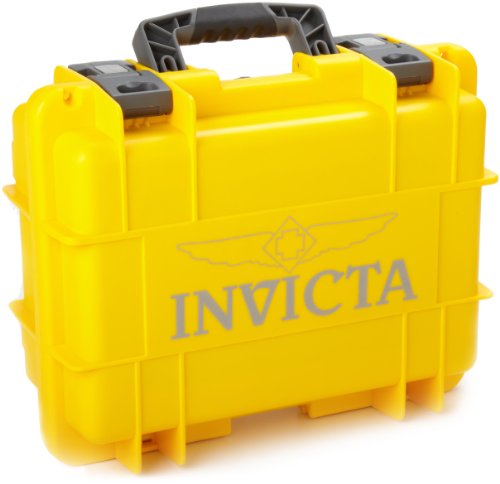 【中古】【未当て嵌める・未開封品】インヴィクタ Invicta IG0098-RLC8S-Y 8 Slot Yellow Plastic Watch Box Case [並行輸入品]