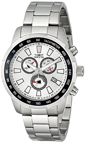 【中古】【未使用・未開封品】時計 Men インビクタ Invicta 1554 Stainless Steel Case and Bracelet Chronograph Silver Dial Date [並行輸入品]｜AJIMURA-SHOP