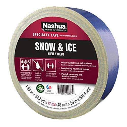【中古】【未使用・未開封品】Nashua Polyethylene Coated Cloth Snow and Ice Premium Duct Tape, 12 mil Thick, 50 m Length, 48 mm Width, Blue by Nashua