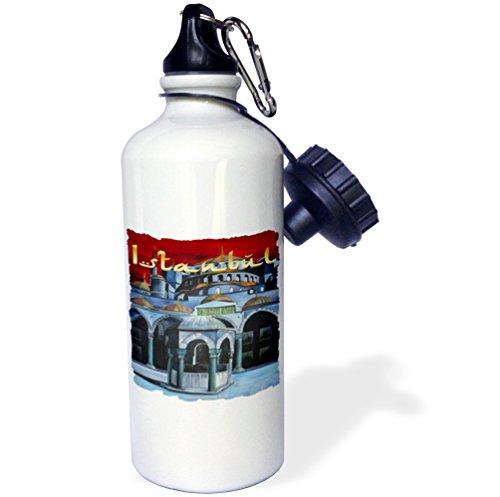 【中古】【未使用・未開封品】3dRose wb_28218_1 Argentina Flag Sports Water Bottle, 21 oz, White by 3dRose [並行輸入品]