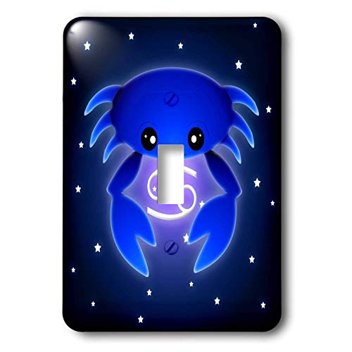 【中古】【未使用・未開封品】3dRose lsp_28551_1 可愛い星座 星座 星座 ブルー カニ トグルスイッチ マルチカラー