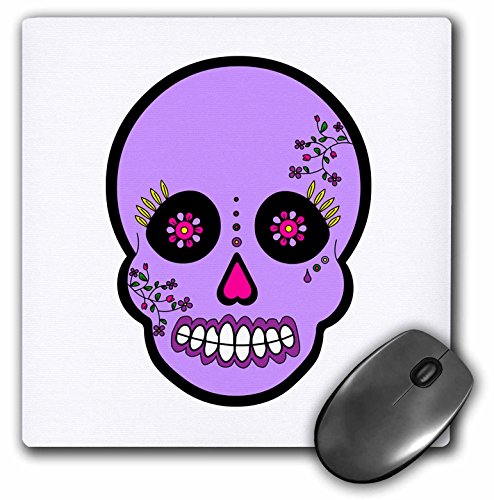 【中古】【未使用・未開封品】3drose LLC 8?x 8?x 0.25インチDay of the DeadスカルDia De Los Muertos Sugarパープルマウスパッド( MP _ 28867?_ 1?)