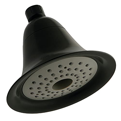 【中古】【未使用・未開封品】Kingston Brass Watersense KX365 6-inch Diameter High Velocity Aeroflow Shower Head, Oil Rubbed Bronze 141［並行輸入］