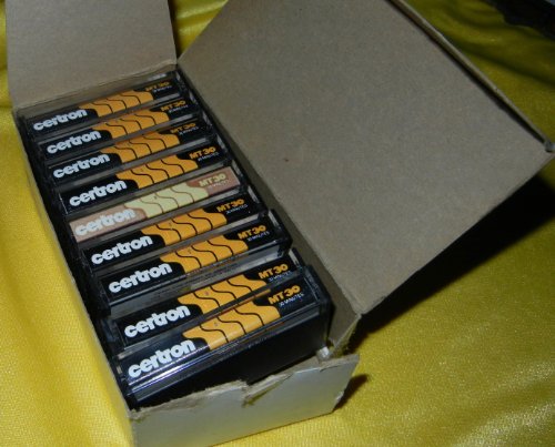 【中古】【未当てはめる・未開封品】Certron MT30 おぼえ書き磁気テープ ミニカセットテープ 30分 - 10容器に並べる