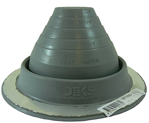 【中古】【未当て嵌める・未開封品】Dektite #3 薄墨色 EPDM 金属元素大屋根煙管閃光電球、ラウンド軍事基地、煙管 OD 1/4 - 5in