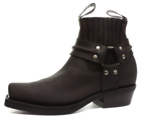 【中古】【未当て嵌める・未開封品】Grinders Renegade Lo Crazy Horse Brown Mens Cowboy Boots UK Size 9 (EU 43)[並行輸入品]