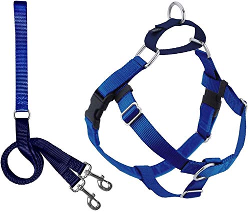 【中古】【未使用・未開封品】Freedom No-Pull Dog Harness Training Package - 5/8 XSmall Blue by Wiggles Wags Whiskers