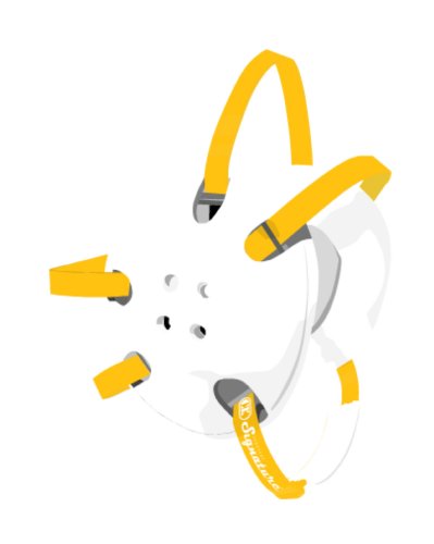 【中古】【未使用・未開封品】(White with Light Gold Straps) - Cliff Keen E58 Headgear
