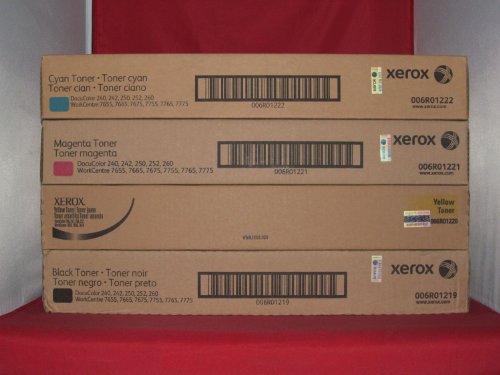 【中古】【未使用・未開封品】Xerox 240トナーカートリッジ(ブラック、シアン、マゼンタ、イエロー、4?-パック)