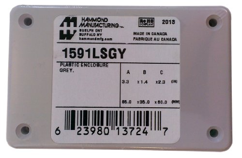 【中古】【未使用・未開封品】Hammond 1591lsgyグレーABSプラスチックプロジェクトボックス???-インチ(3.3?\