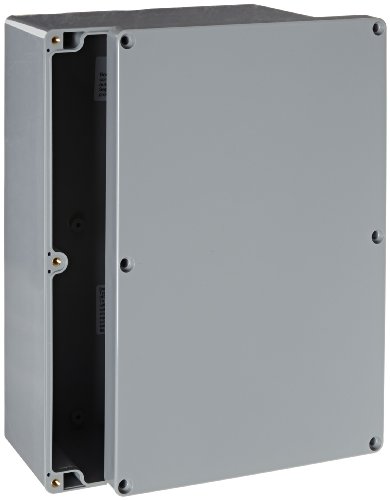 【中古】【未使用・未開封品】BUD Industries PN-1340-DG High-Impact ABS NEMA 4x Indoor Box, 9-7/16 Length x 6-19/64 Width x 3-17/32 Height, Dark Gray Finish by BUD I|AJIMURA-SHOP
