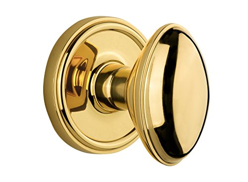 【中古】【未使用・未開封品】Grandeur Georgetown Rosette with Eden Prairieノブ、Passage???2.375インチ、Polished Brass|AJIMURA-SHOP