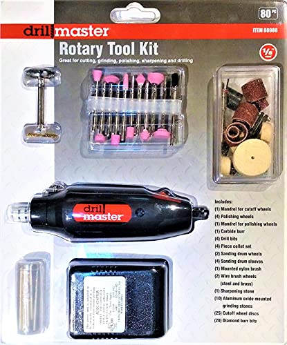 【中古】【未使用・未開封品】Drill Master Rotary Tool Kit - 80 Pc