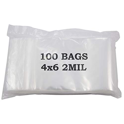 【中古】【未当て嵌める・未開封品】4x6 Plastic Zip Lock Bags (Package of 100)