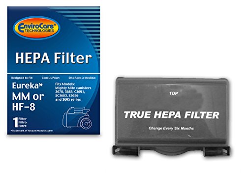 【中古】【未使用・未開封品】(1) Eureka Sanitaire w/activated Charcoal MM Mighty Mite HEPA HF8 Vacuum Filter, Mighty Mite, Pet Lover, Sanitaire Commercial Canister｜AJIMURA-SHOP