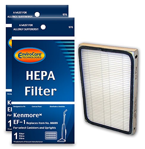 【中古】【未使用・未開封品】(2) - (2) Kenmore Sears EF 1 Pleated Vacuum HEPA filter w/activated Charcoal, 86899 Progressive Vacuum Cleanser, C368KCNP1, 40324, 0208