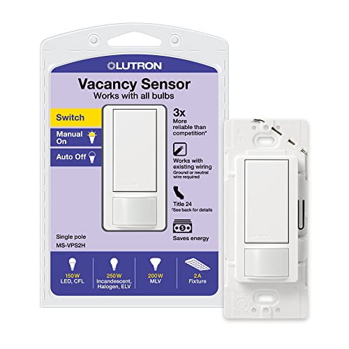 【中古】【未使用・未開封品】Lutron Maestro 250ワットSingle Pole Vacancyセンサースイッチ MS-VPS2-WH 1|AJIMURA-SHOP