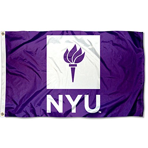 【中古】【未使用・未開封品】NYU Violets ニューヨーク大学 大学旗 Lサイズ