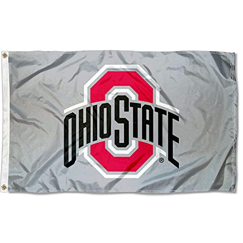 【中古】【未使用・未開封品】Ohio State Buckeyes OSU大学LargeグレーCollegeフラグ｜AJIMURA-SHOP