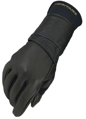 【中古】【未当て嵌める・未開封品】(10, Right Hand) - Heritage Pro 8.0 Bull Riding Glove (Black)