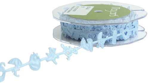 【中古】【未当て嵌める・未開封品】Cutout Satin Ribbon .875\" To 1.125\""X15ヤード-Light Blue Babies (並行輸入品)"