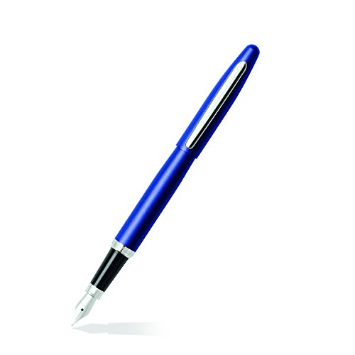 【中古】【未使用・未開封品】(Fountain Pen, Medium Nib, Neon Blue) - Sheaffer VFM, Neon Blue, Nickel Plate Trim, Fountain: Medium Nib (E0940153)