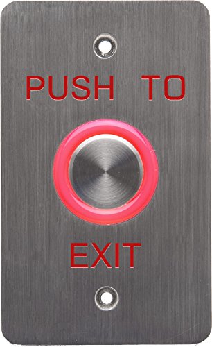 【中古】【未使用・未開封品】DynaLock 6610E 6610E Halo-Lighted Piezo Request to Exit Push Button by DynaLock